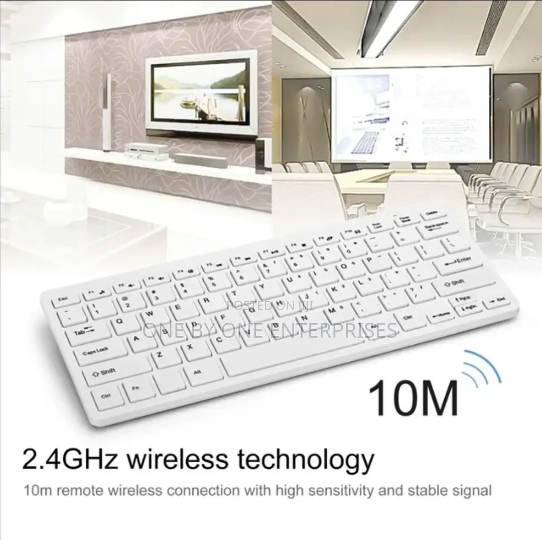 Wireless Mini Keyboard Ultra Thin Mouse Combo Set for TV