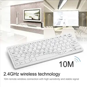 Wireless Mini Keyboard Ultra Thin Mouse Combo Set for TV