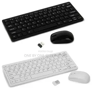 Wireless Mini Keyboard Ultra-Thin Laptops - White B Lack