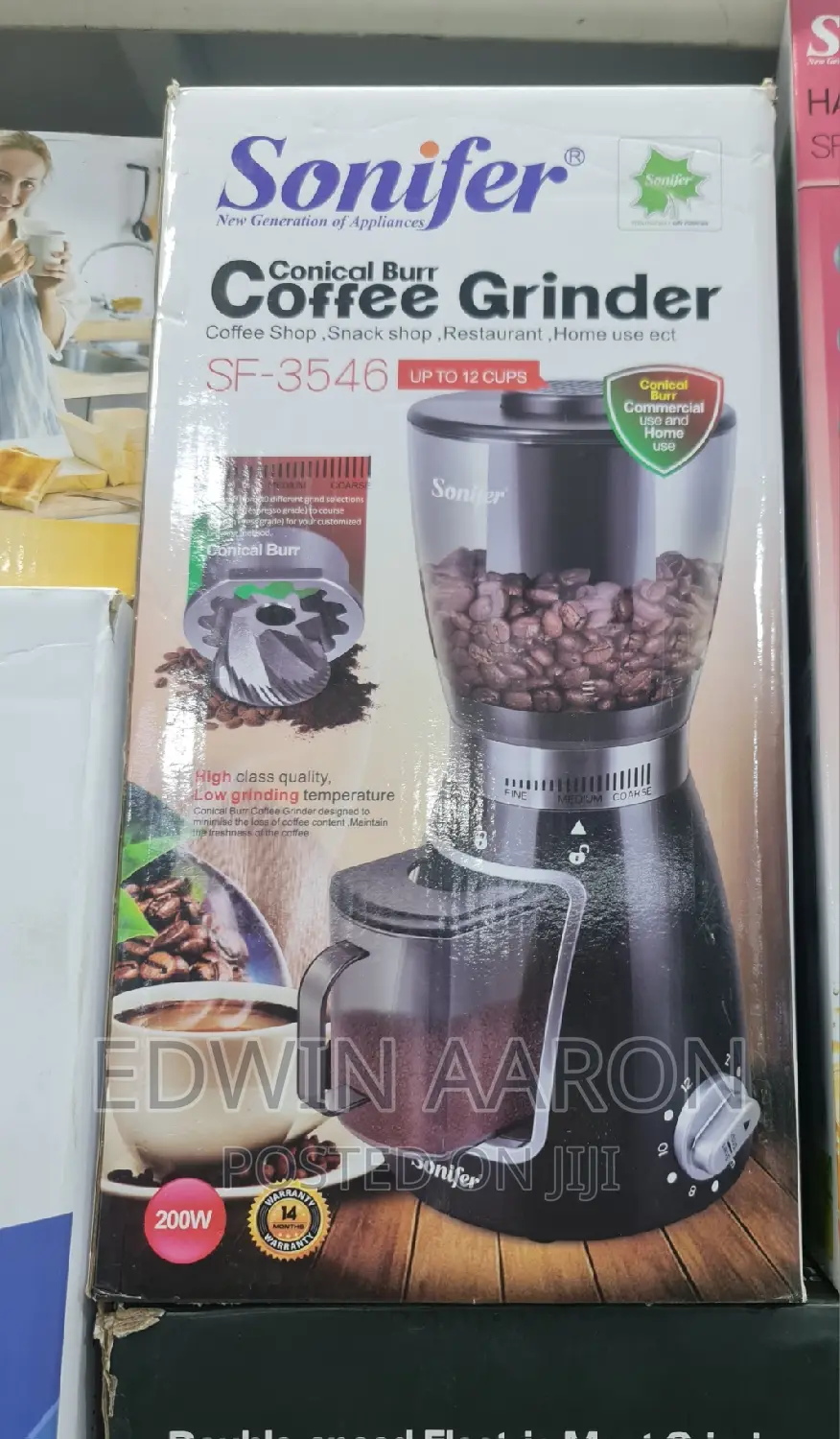 Sonifer Electric Coffee Grinder 250g