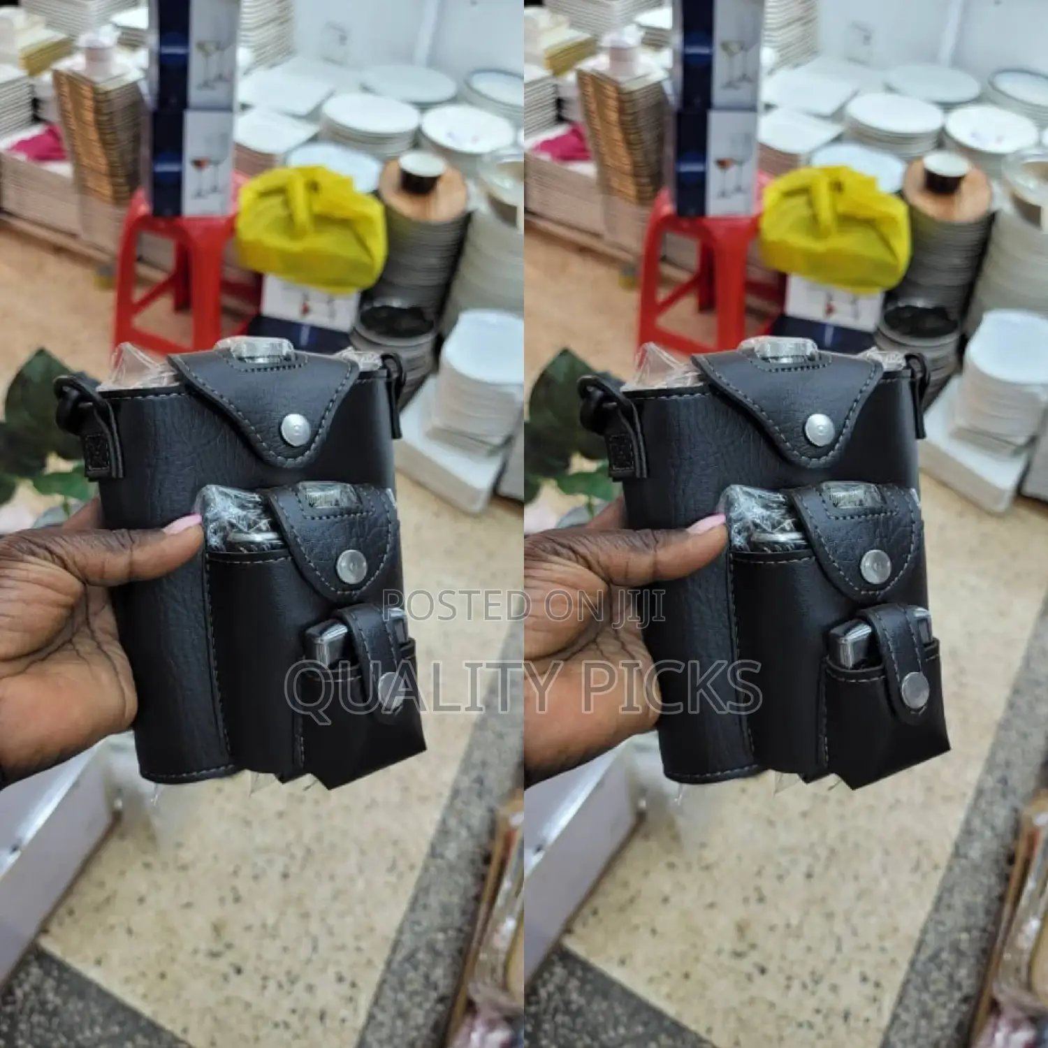 Brand Hip Flask Set