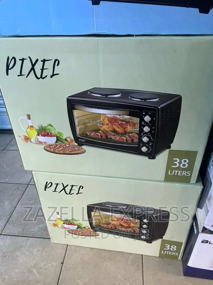 Pixel 38L Microwave Oven With Two Hot Plates