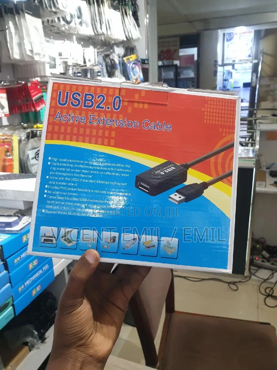 USB to Printer Cable Extender 30 Meters