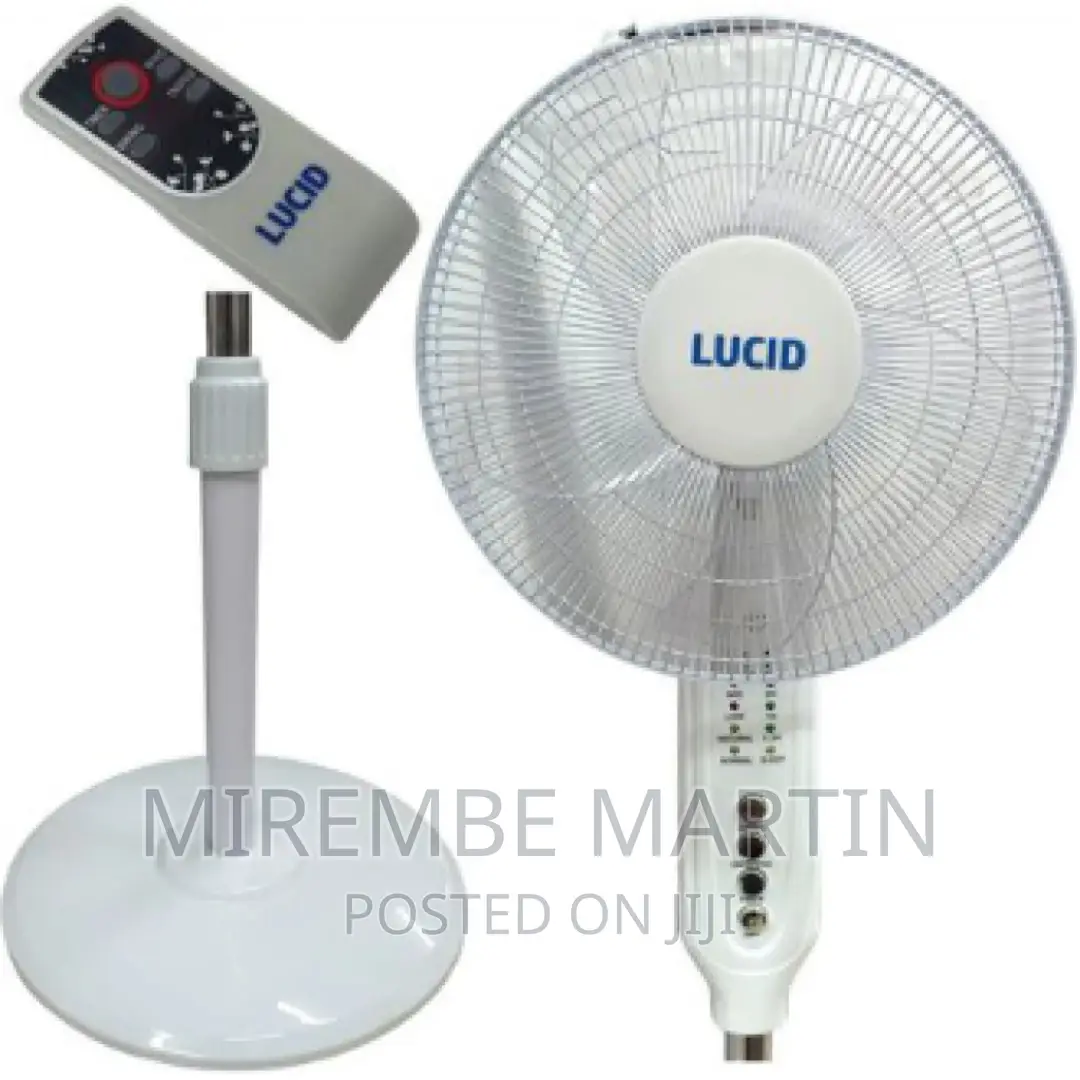 Floor Standing Fan With a Remote Control – White