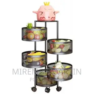 5tier Round Kitchen, Bedroom Storage Rack