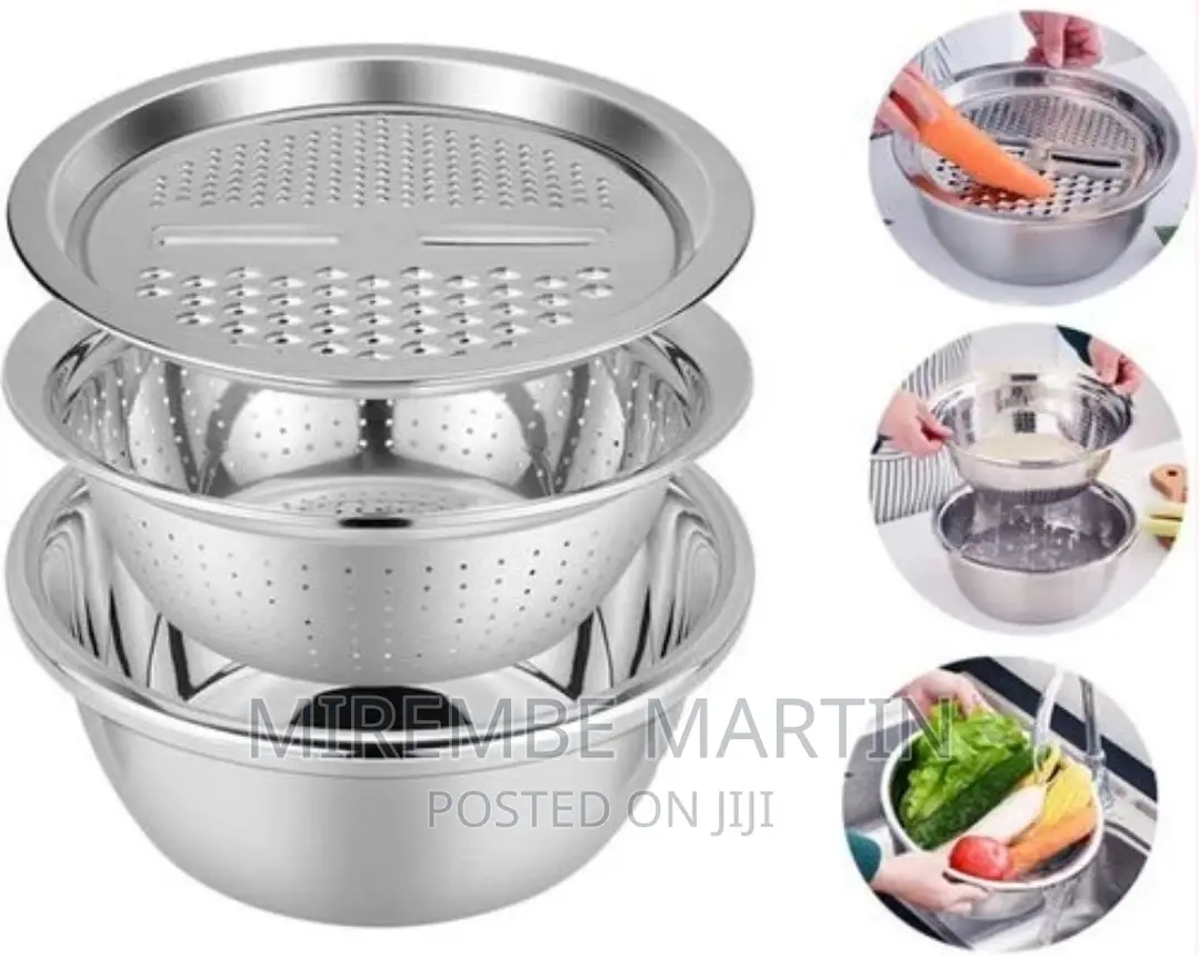 Colander Basin, Grater Strainer Rice Drain Basket Salad