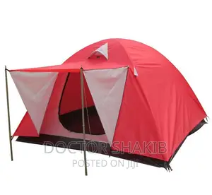 New Heavy Waterproof 4 People Camping Tent