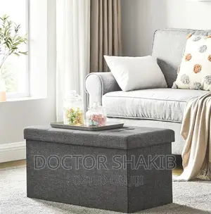 Foldable Line Fabric Padded Storage Box