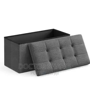 Foldable Line Fabric Padded Storage Box