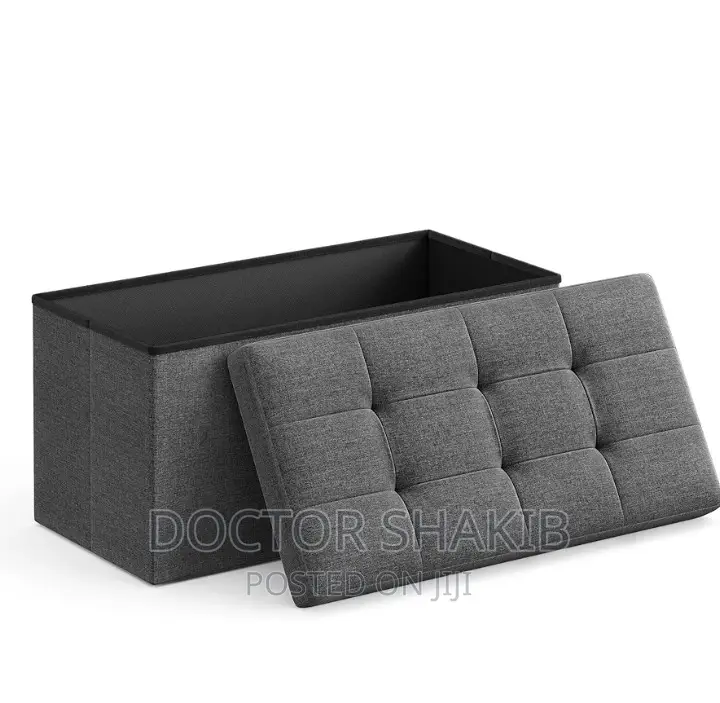 Foldable Line Fabric Padded Storage Box
