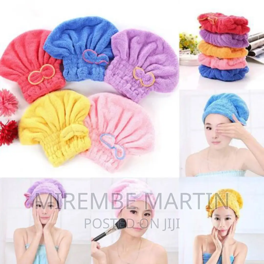 Microfiber Hair Quick Drying Towel Bath Wrap Shower Cap