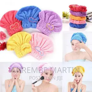 Microfiber Hair Quick Drying Towel Bath Wrap Shower Cap