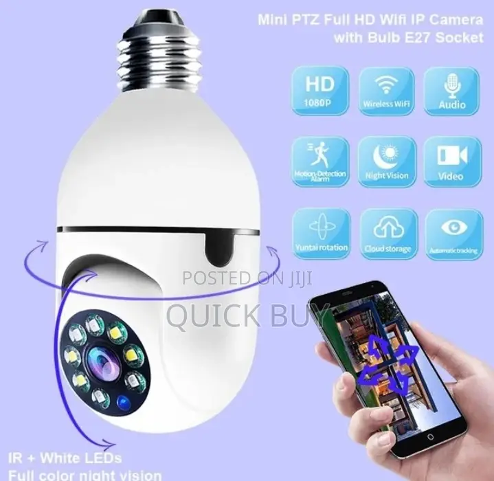 Bulb Camera Wifi Indoor Video Surveillance