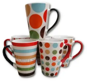 12 Pieces of Printed Coffee Tea Cups Mugs-