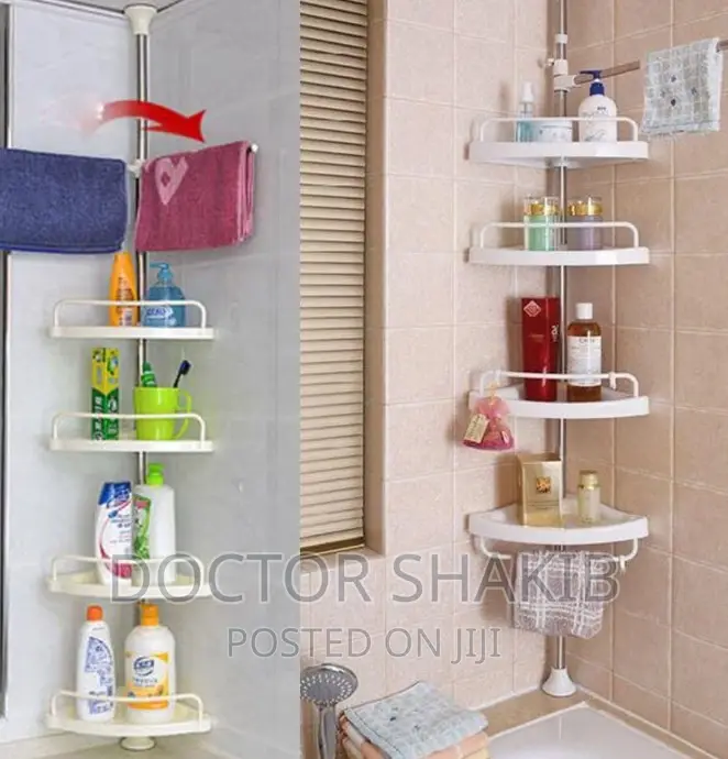 Adjustable Telescopic Bathroom Corner Shower Shelf