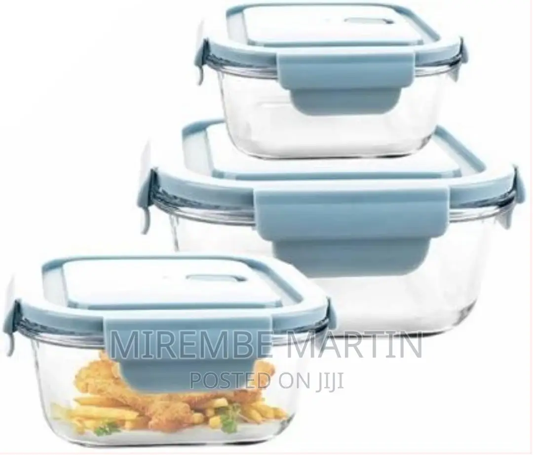 3piece Food Safe Microwave Oven Safe Glass Bowls