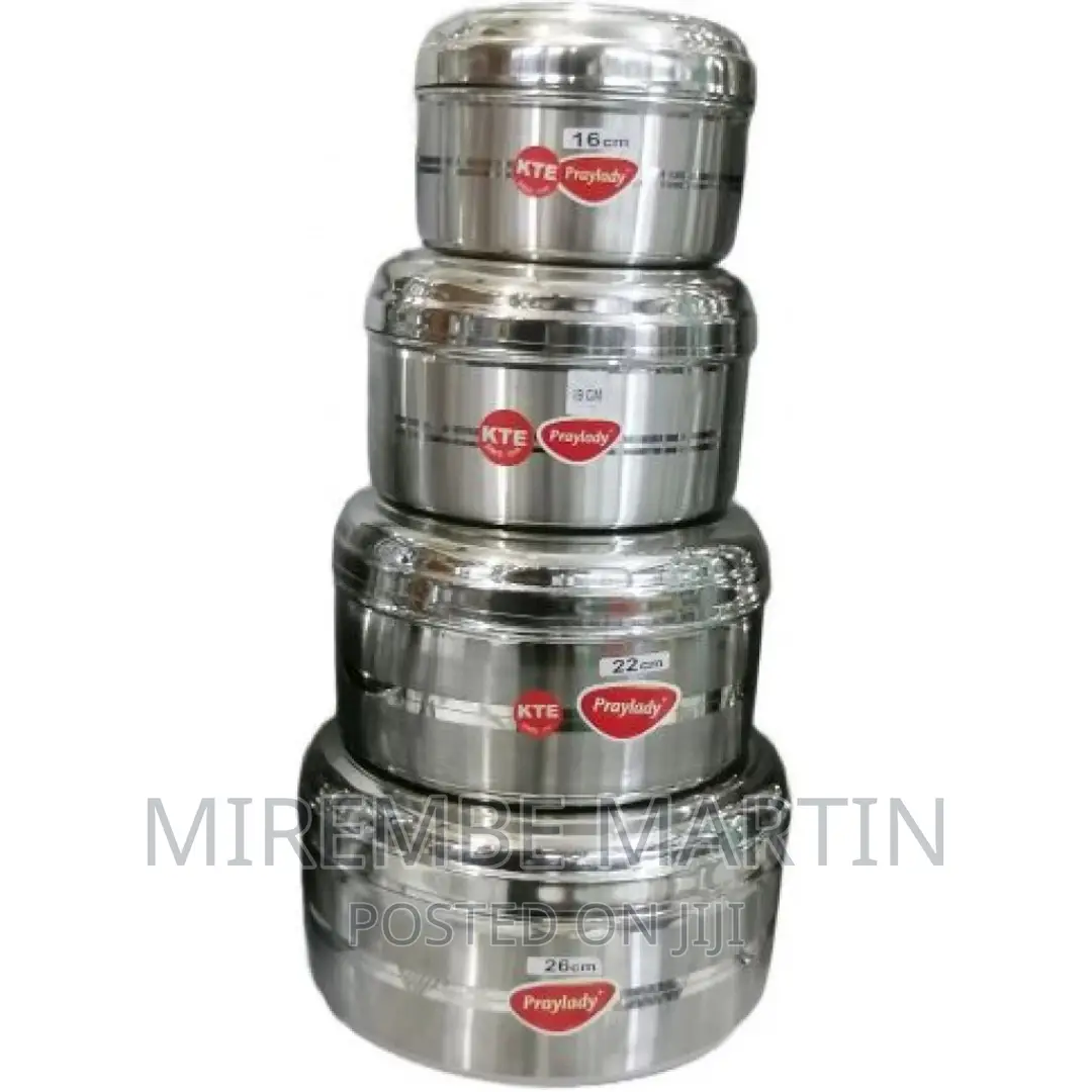 Stainless Steel 4 Piece Cooking Food Container