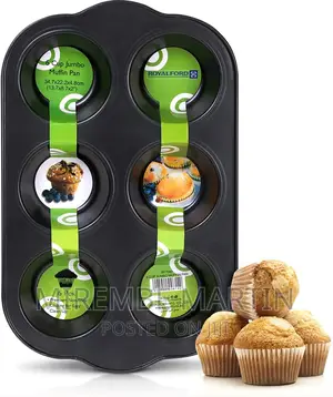 Royalford 6 Cup Jumbo Muffin Pan, Cupcake Pan