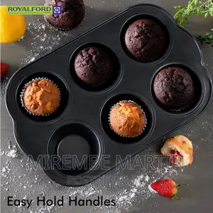 Royalford 6 Cup Jumbo Muffin Pan, Cupcake Pan