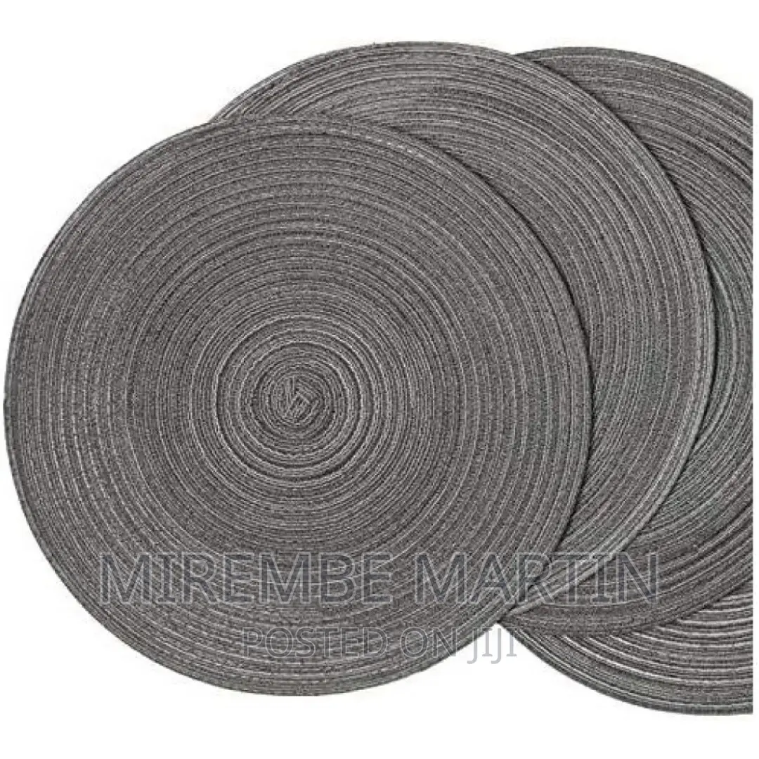 6 Round Decorative Placemats Table Mats