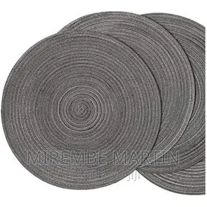 6 Round Decorative Placemats Table Mats