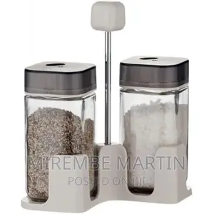 Double Countertop Spice, Salt, Pepper Shaker Rack