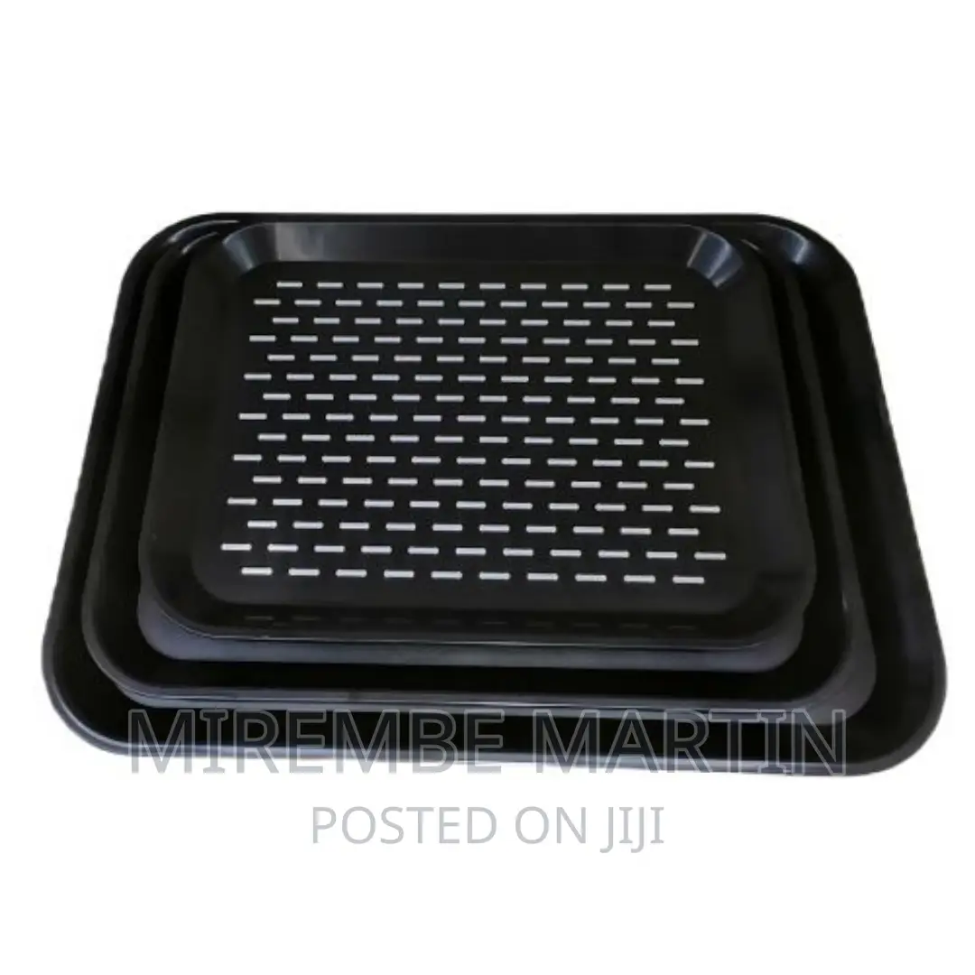 PCS of Rubber Non-Slip Serving Trays Platters-