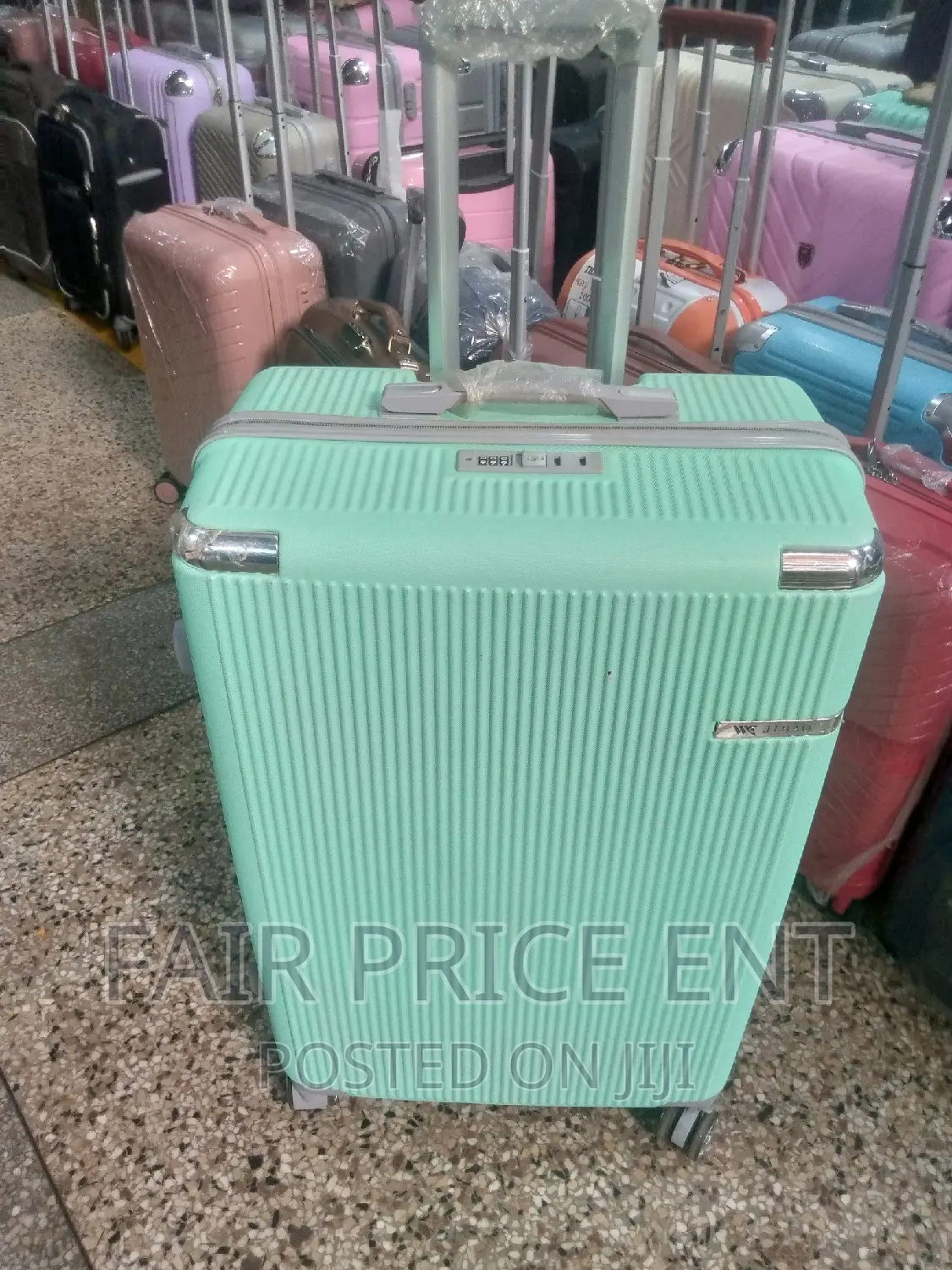 Original Plastic Suitcase.Extra Large.(Green)