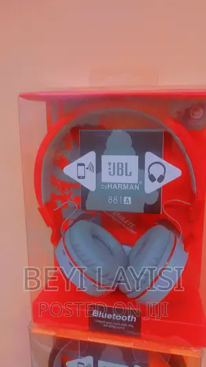 Red JBL Headphones Bluetooth