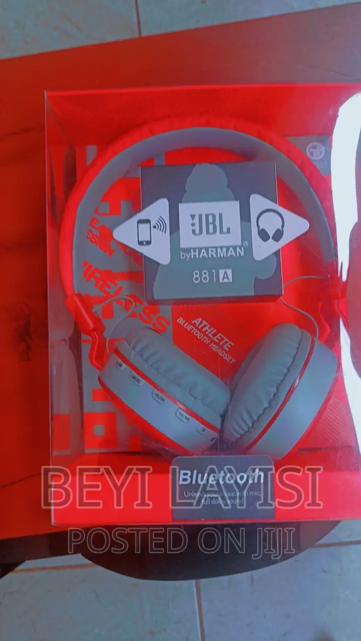 Red JBL Headphones Bluetooth