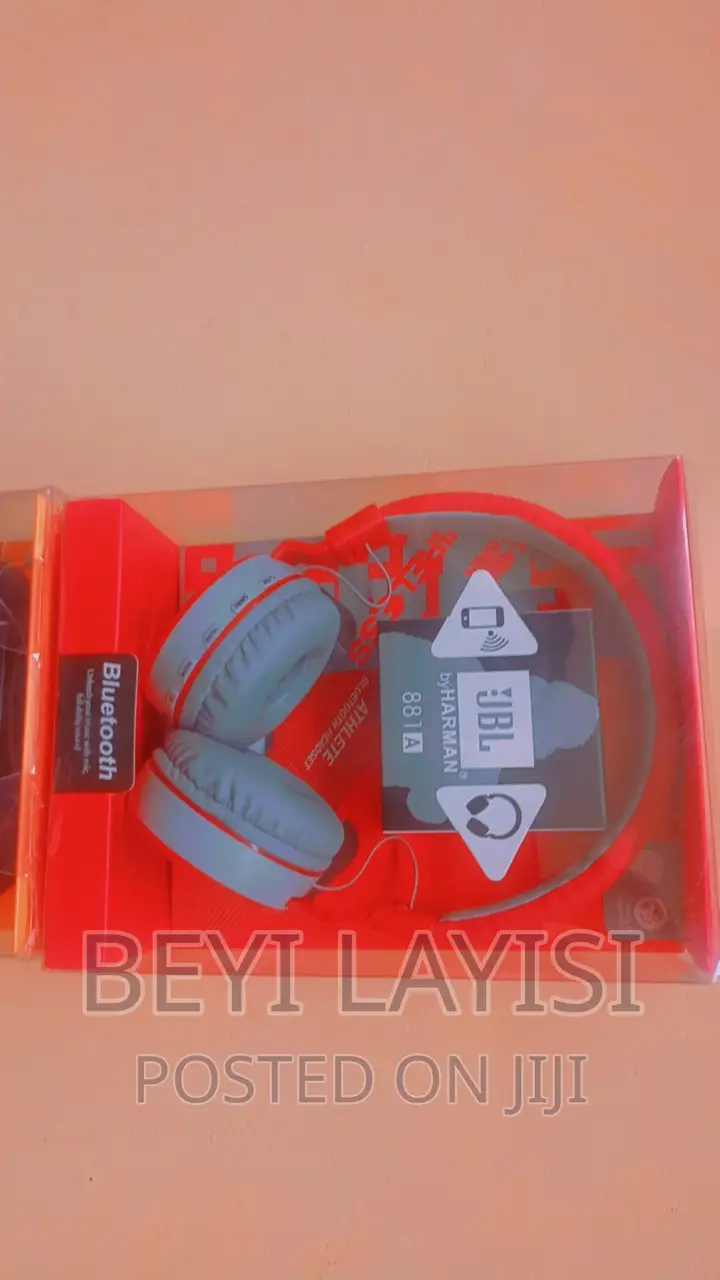 Red JBL Headphones Bluetooth