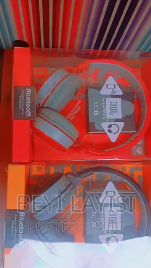 Red JBL Headphones Bluetooth and Wired
