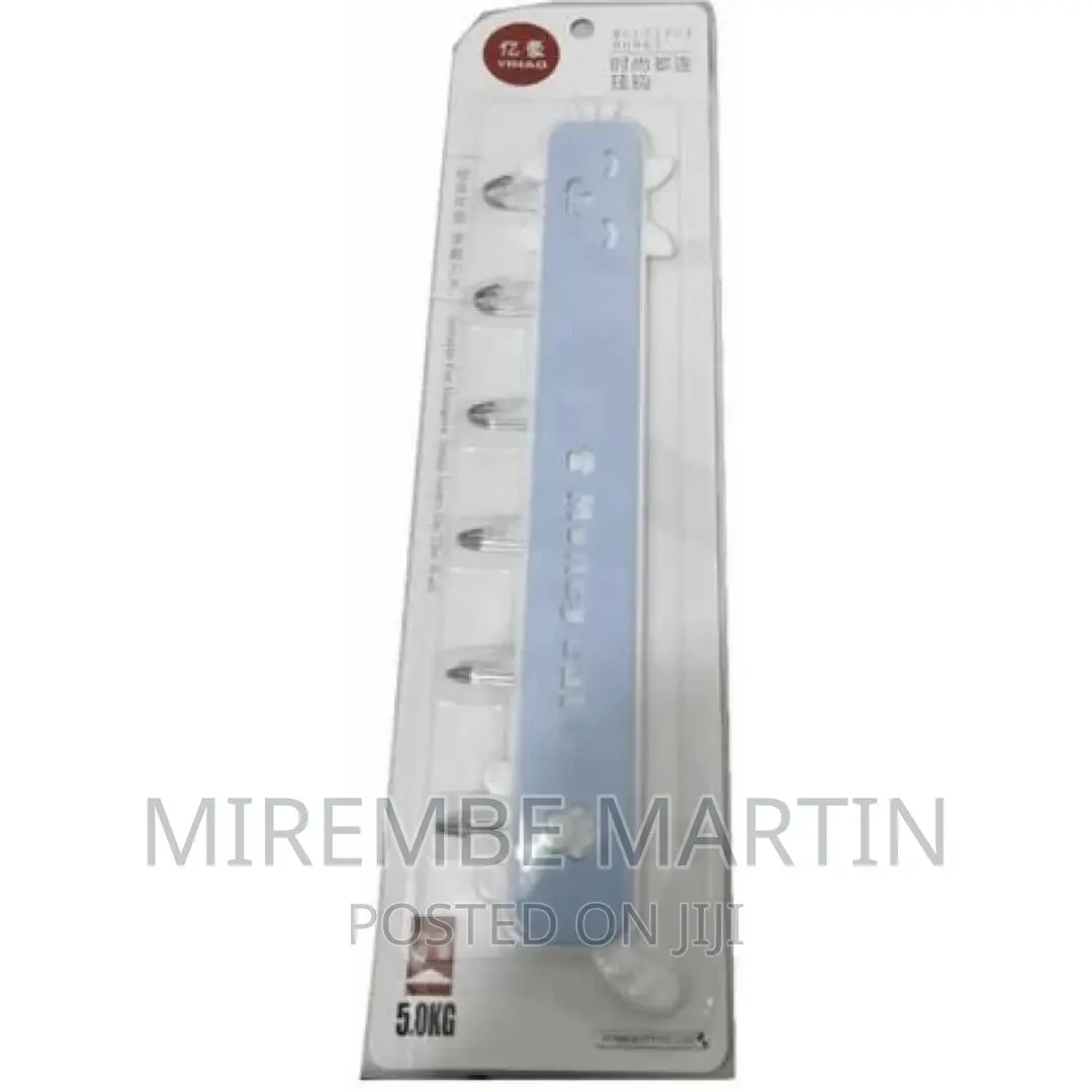 Lightbox Wall-Mounted Coat Rack, 6 Storage Hanging Hooks