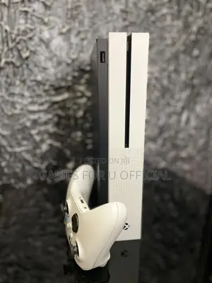 Xbox One S White in Color With White Controller