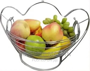 Metallic Fruit Storage Hanging Basket Holder