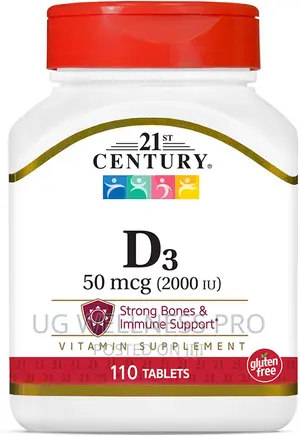 Vitamin D3 2000 IU 110 Count for Immunity and Bone Support