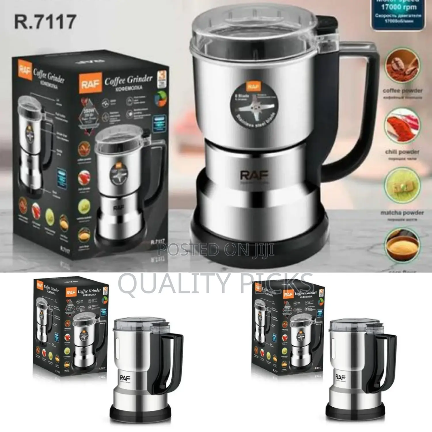 RAF Mini Electric Coffee Grinder