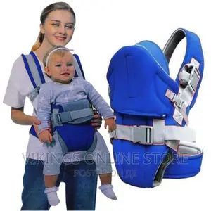 New Comfortable Baby Carrier With a Hood – Navy Blue