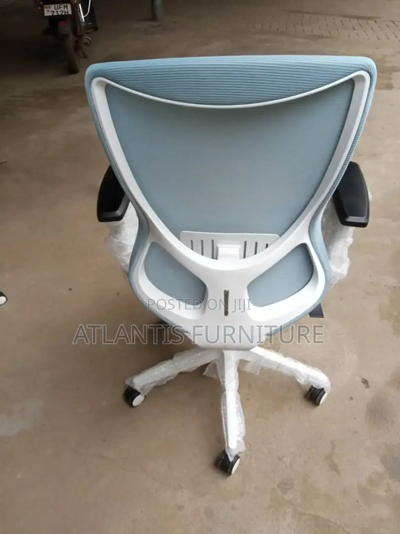 White and Right Blue Office Chair
