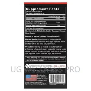 Force Factor, Yohimbine, 6 Mg, 30 Capsules for Men Vitality