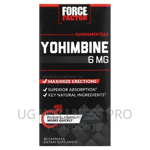 Force Factor, Yohimbine, 6 Mg, 30 Capsules for Men Vitality