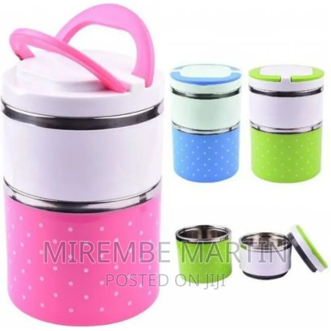 2layer Steel Food Insulated Lunch Box