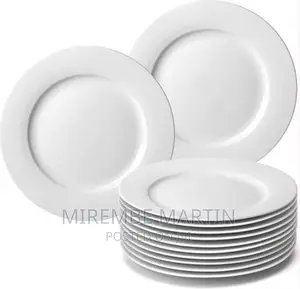 6 Inch 12-Piece Porcelain Salad, Dessert Side Plates-