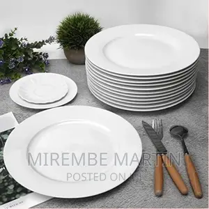 7 Inch 12-Piece Porcelain Salad, Dessert Dinner