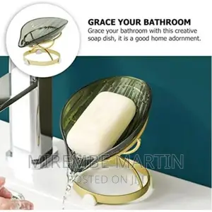 Reusable Innovative Leaf Shape Soap Dish Holder-