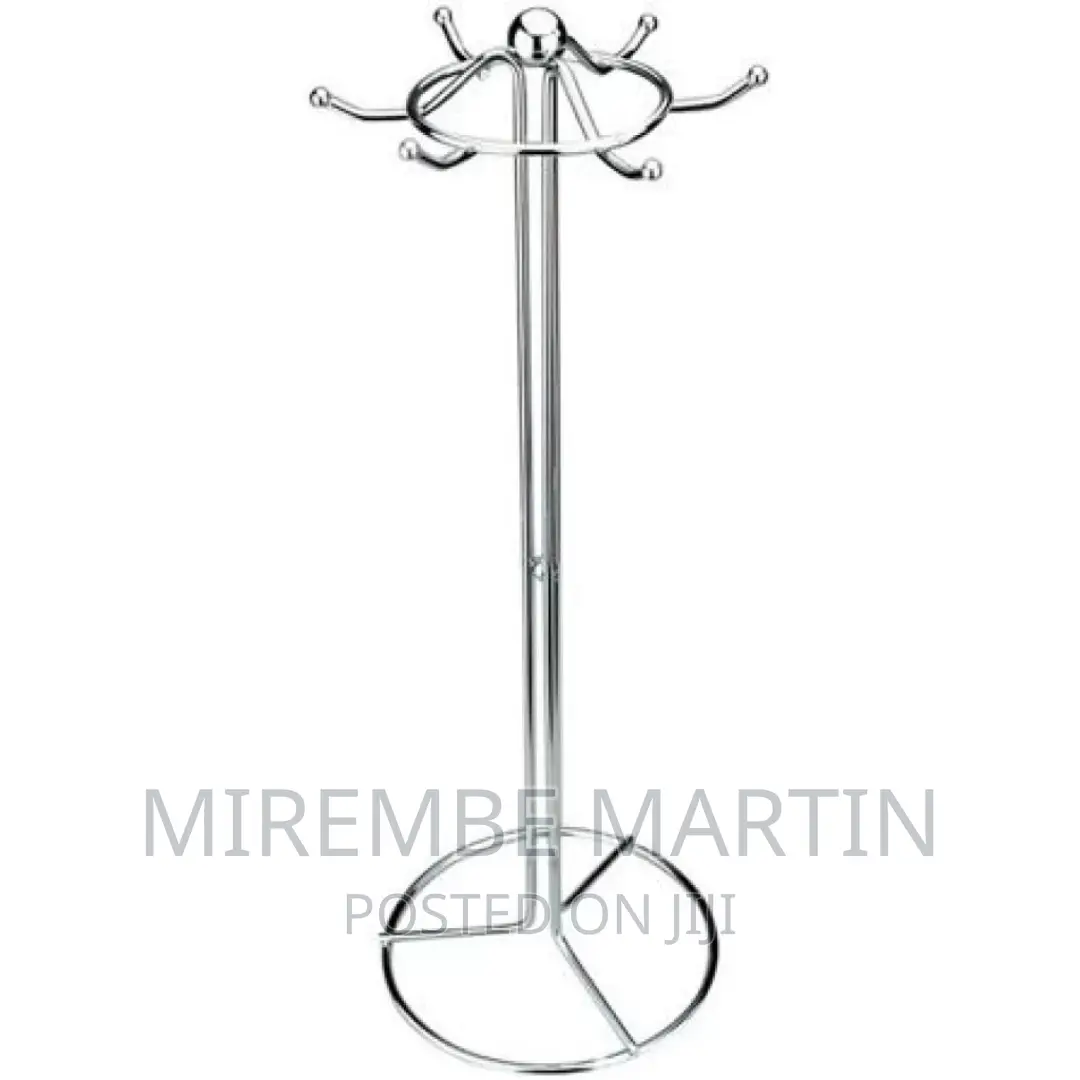 6 Hooks Kitchen Serving Spoon Holder Ladle Stand Tool Storag