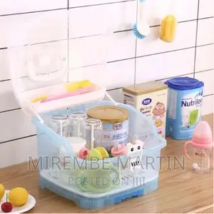 Portable Baby Bottle Drying Rack Storage Box