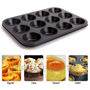 Cupcake Baking Tray 12 Holes Mold –