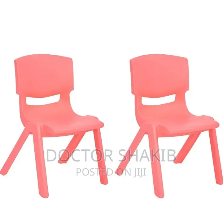 Stackable Plastic Backrest Kids Learning Chair
