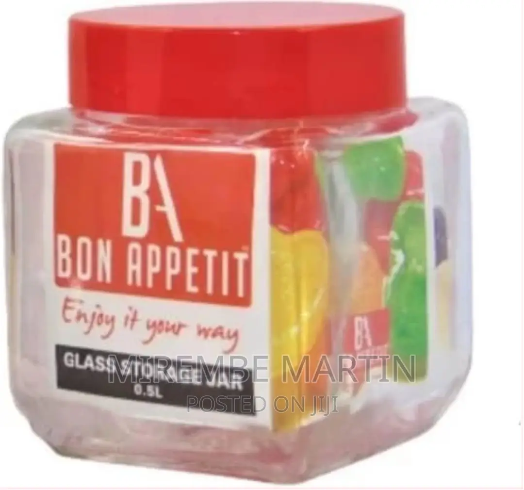 Bon Appetit 1.5L Glass Cereal Cookies Storage Jar